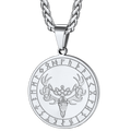 Stainless Steel Norse Viking Deer Necklace For Men
