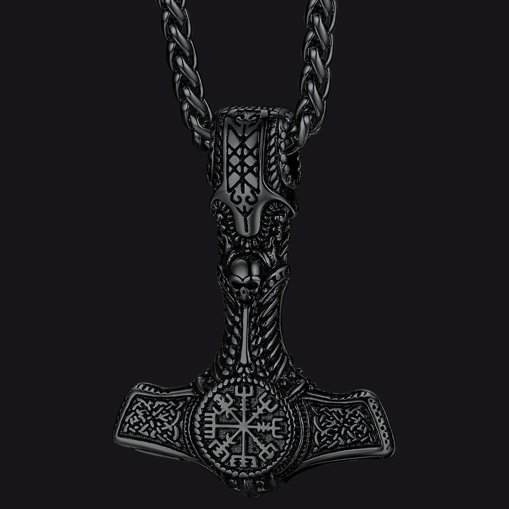 Viking Thor's Hammer Mjolnir Necklace Pendant For Men