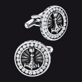 Viking Thor's Hammer Cufflinks for Men