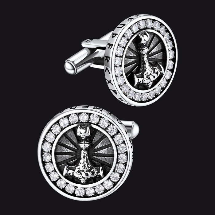Viking Thor's Hammer Cufflinks for Men