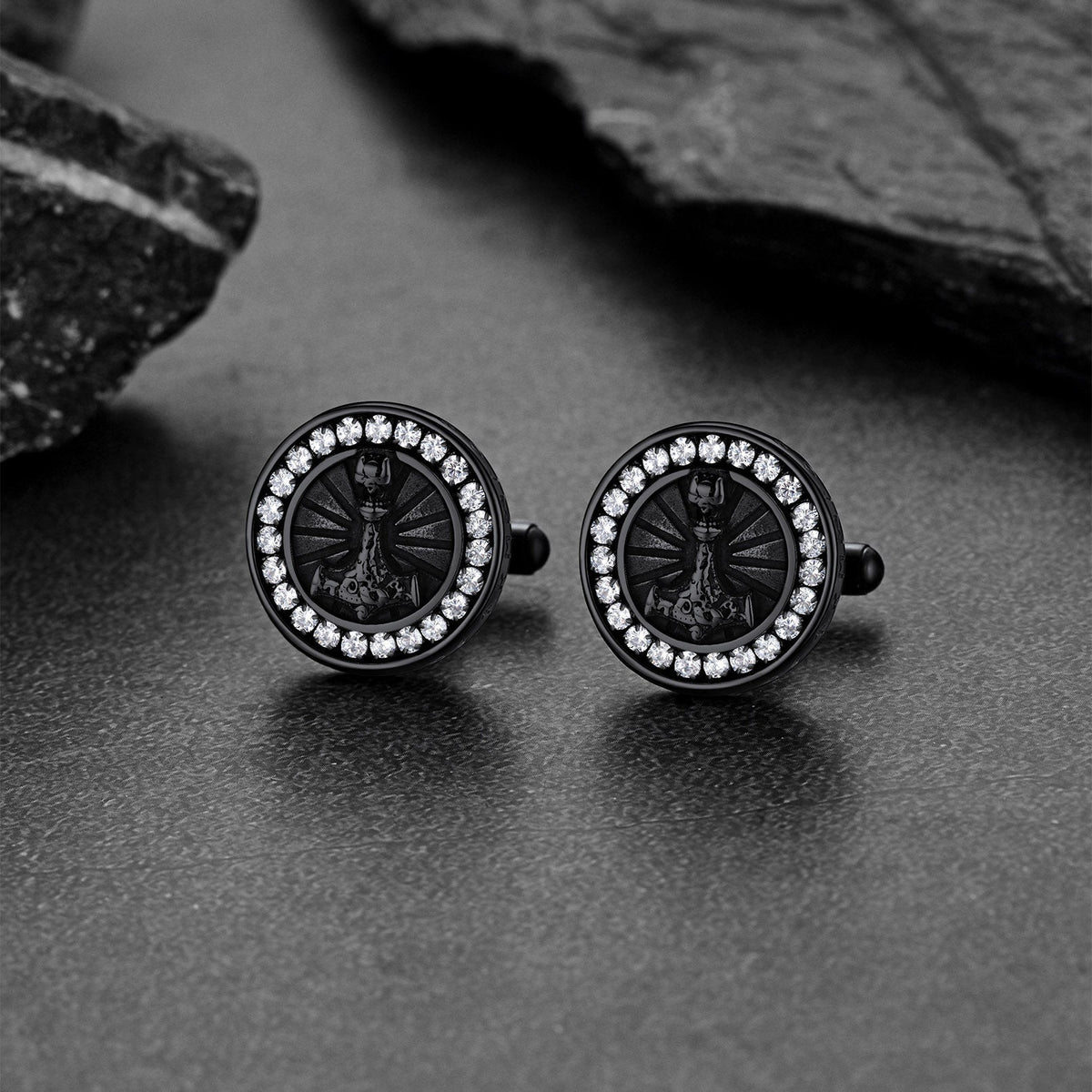 Viking Thor's Hammer Cufflinks for Men