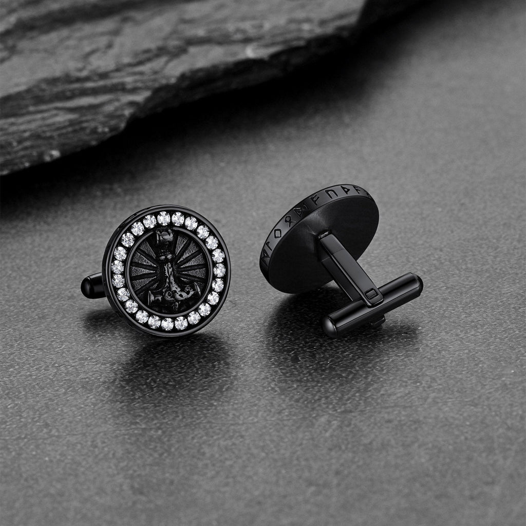 Viking Thor's Hammer Cufflinks for Men