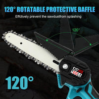 Upgraded Mini Chainsaw | Cordless Lightweight Tool with Dual Batteries | Effortless Cutting for Garden Maintenance