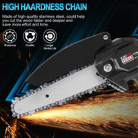 Upgraded Mini Chainsaw | Cordless Lightweight Tool with Dual Batteries | Effortless Cutting for Garden Maintenance