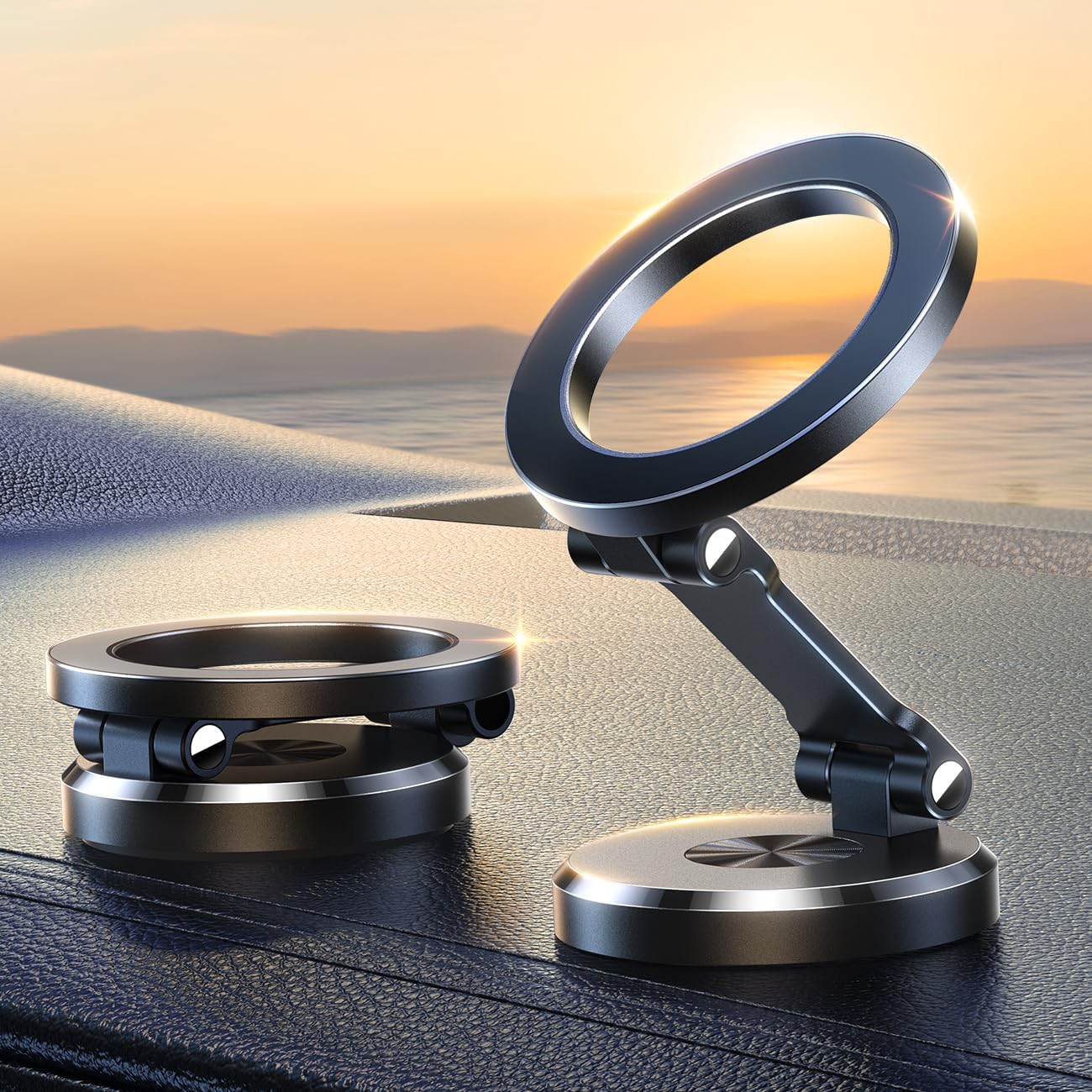 Versatile Car Phone Holder | Magnetic Car Phone Mount with 360° Adjustment | Secure Stability for Safe Driving