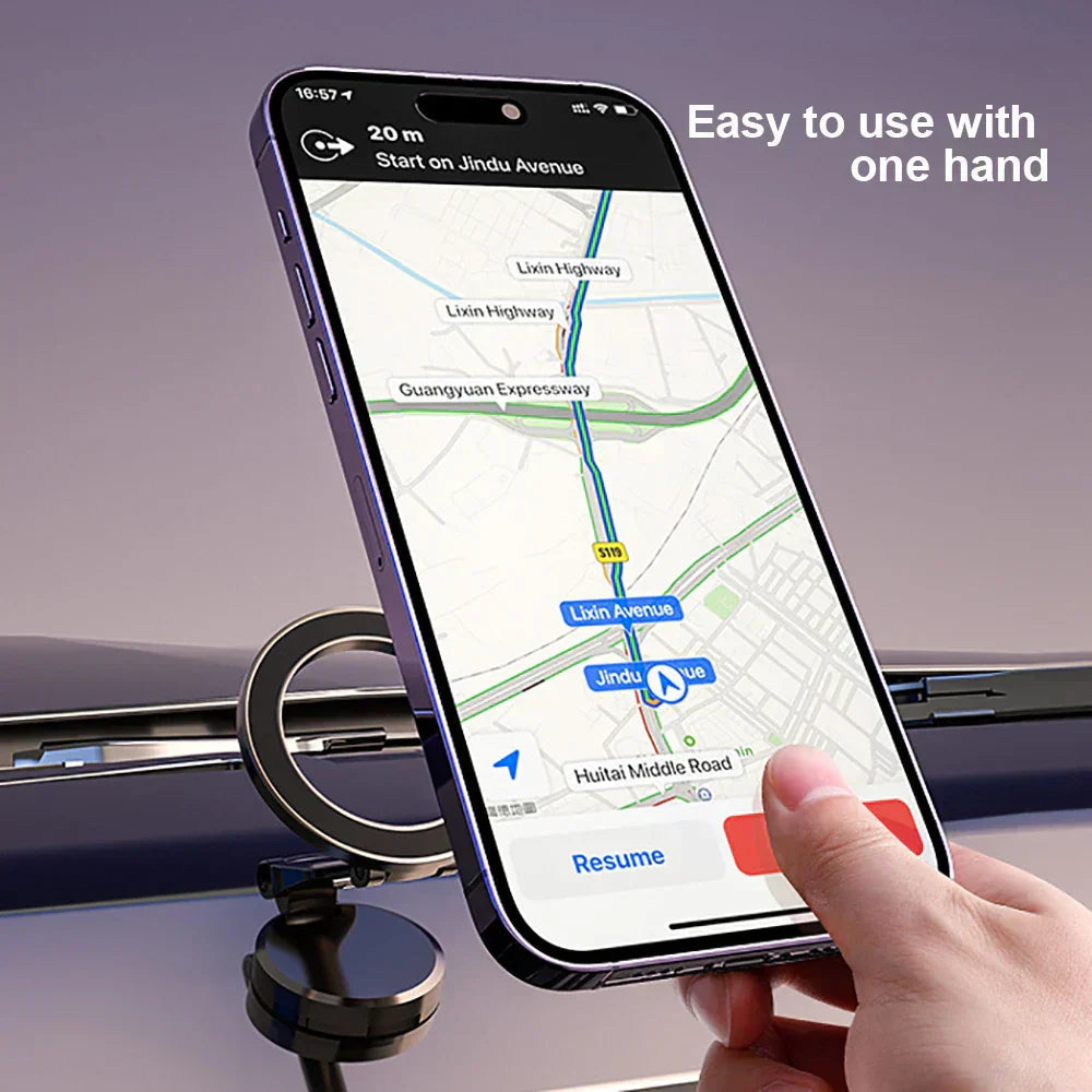Versatile Car Phone Holder | Magnetic Car Phone Mount with 360° Adjustment | Secure Stability for Safe Driving