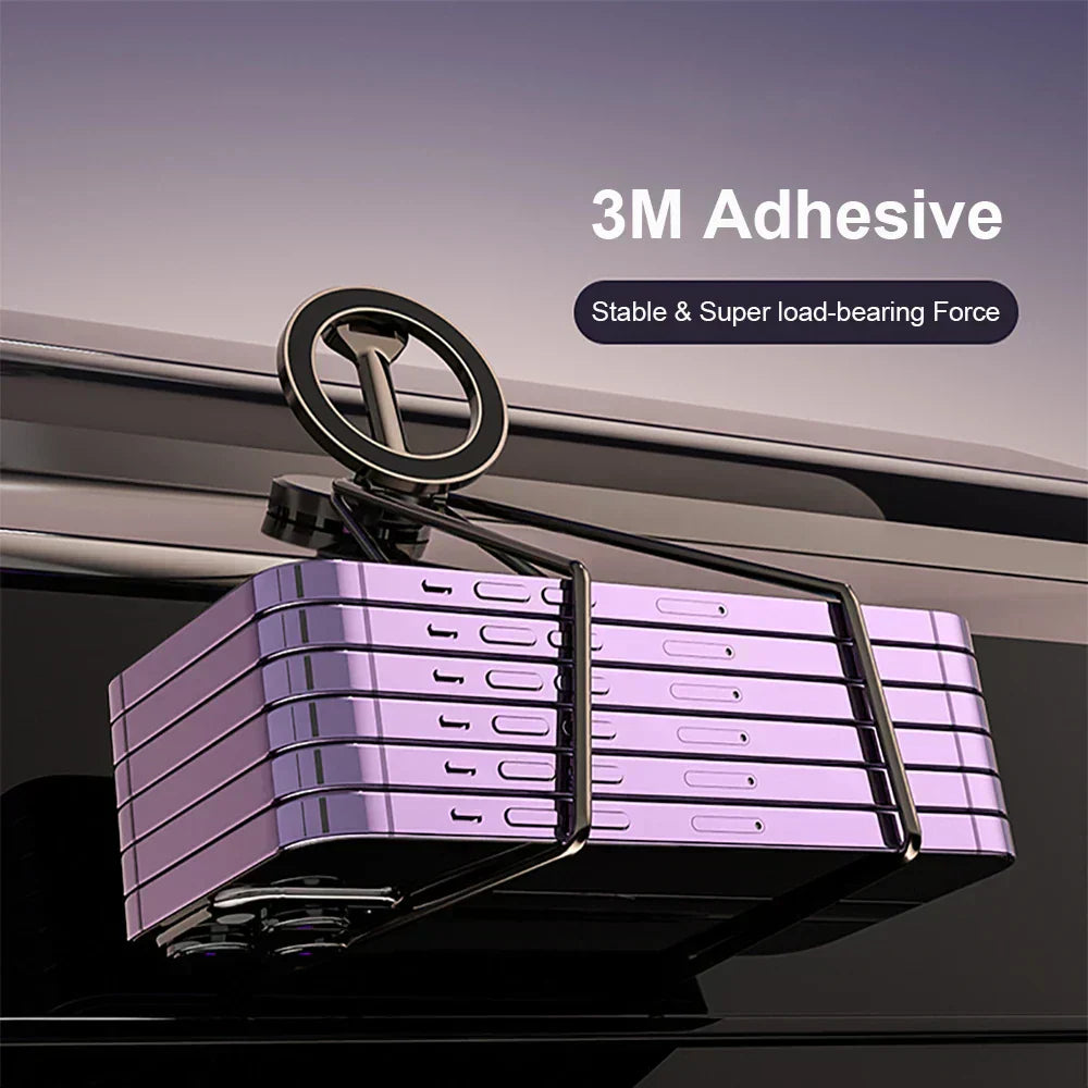 Versatile Car Phone Holder | Magnetic Car Phone Mount with 360° Adjustment | Secure Stability for Safe Driving