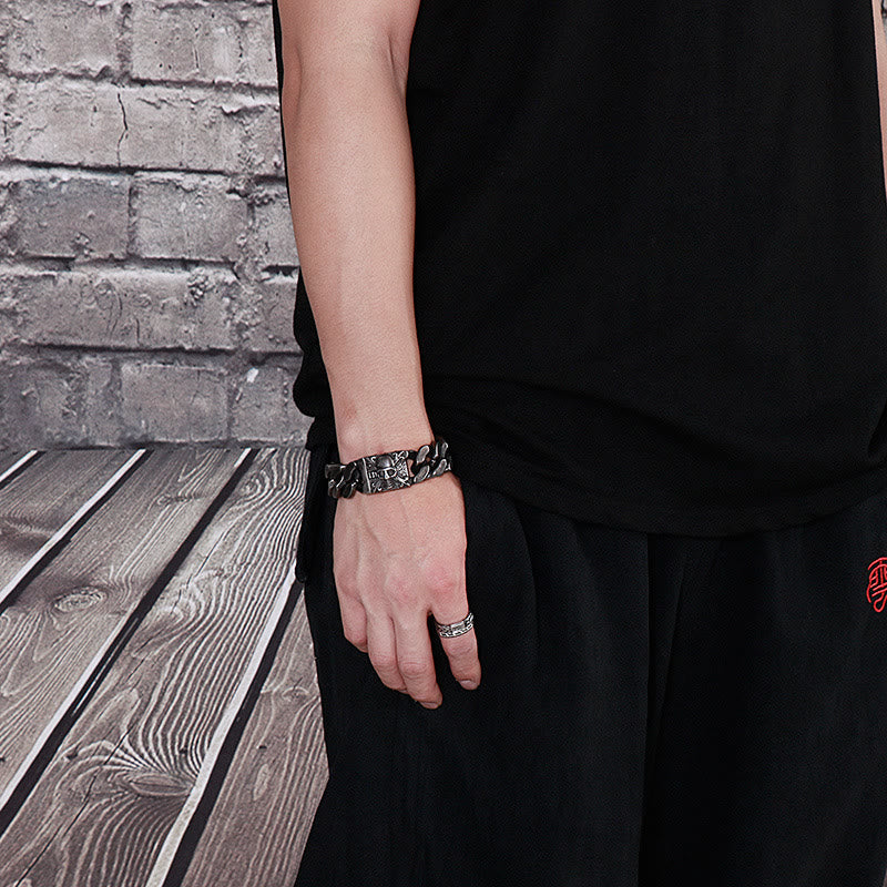 Skull Clasp Cuban Bracelet