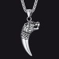 Viking Wolf Tooth Necklace For Men