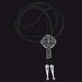 Irish Celtic Cross Knot Bolo Tie for Men Women
