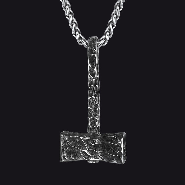 Viking Mjolnir Thor's Hammer Necklace For Men