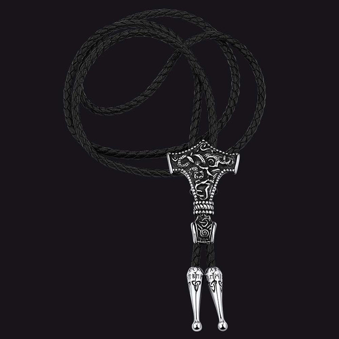 Viking Thor's Hammer Bolo Ties for Men Women